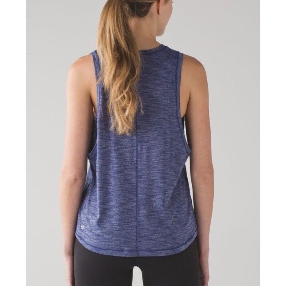 Lululemon Size 8 Cardio Squad Tank II Heathered Blue